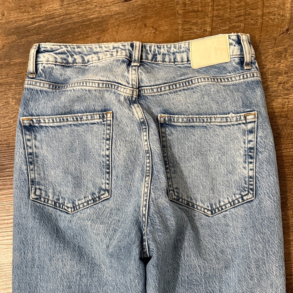 Zara High Rise Women Jeans - Light Blue - Picture 6 of 7